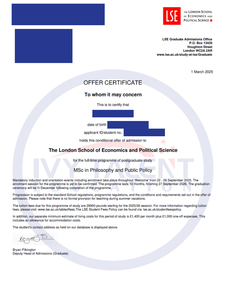 The London School of Economics and Political Science