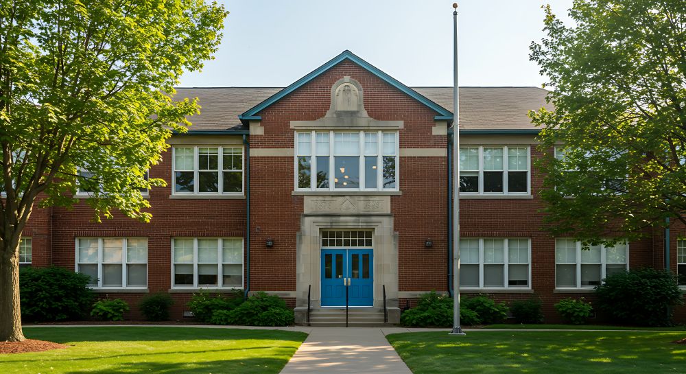 high school, private school